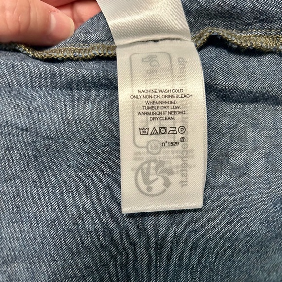 Lauren Ralph Lauren Women's Belted Denim Tiered Shirtdress 22W - Picture 13 of 13